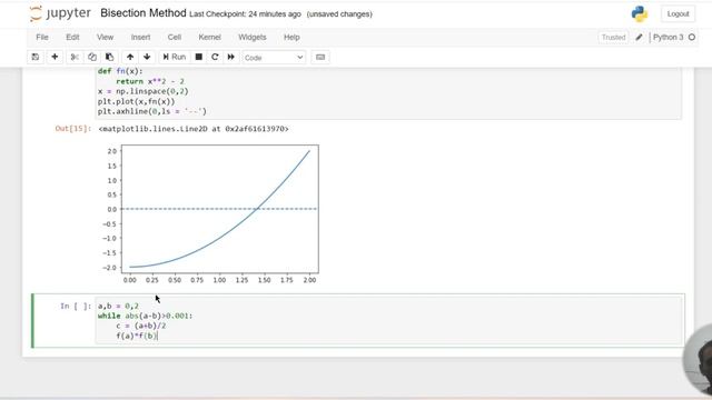 Bisection Method in Python language. #physics #python смотреть онлайн
