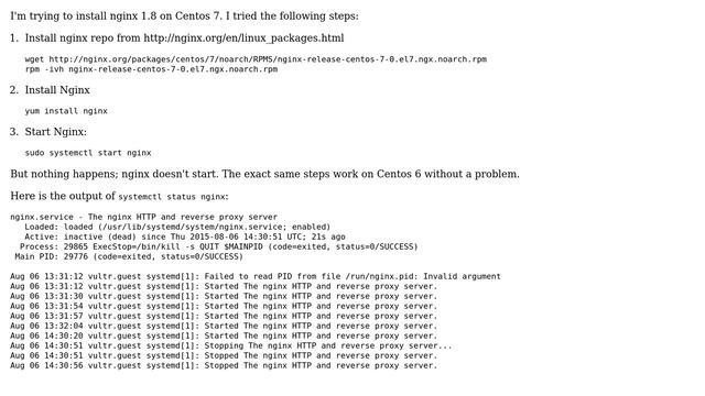 Unix & Linux: Install nginx 1.8 on Centos 7 смотреть онлайн
