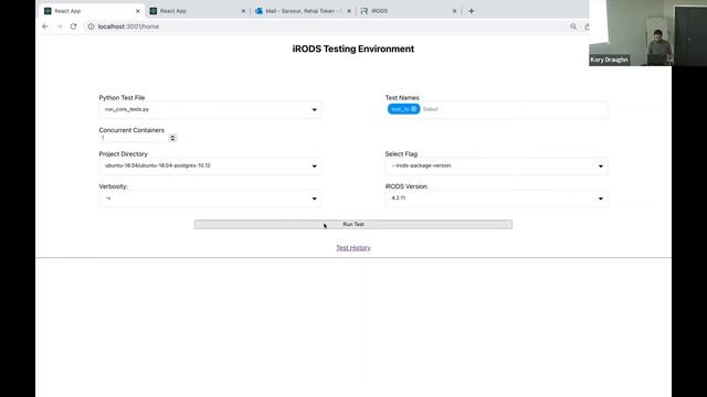 TRiRODS: iRODS Testing Environment Web Application смотреть онлайн
