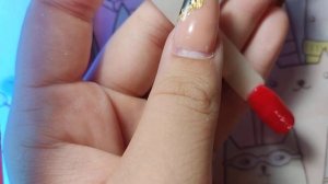 Покрытие типсы гель-лаком номер 71..