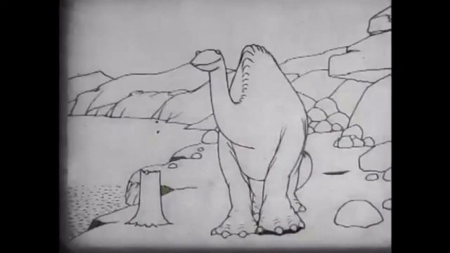 Gertie the Dinosaur. NOW WITH SOUND EFFECTS. First key frame animation from 1914 смотреть онлайн