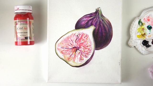 Инжир на золотом фоне. Золотой фон акриловыми красками. смотреть онлайн
