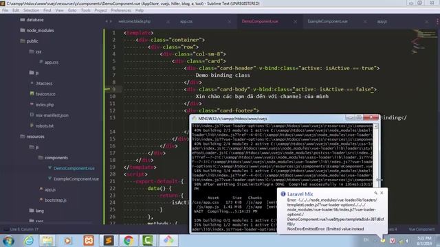 Laravel vs Vuejs | Binding Element trong VueJS смотреть онлайн