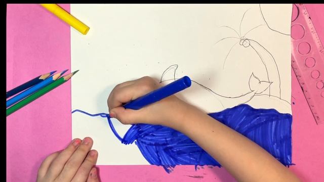 Как нарисовать Дельфина! How to draw a Dolphin! смотреть онлайн