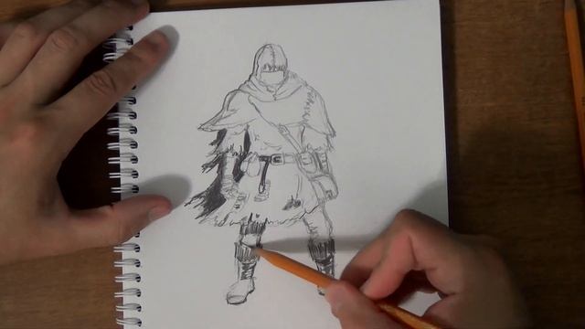 Минутка скетчинга #3 - Скетч персонажа из игры Dark Souls 2 смотреть онлайн