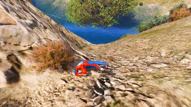 GTA 5 Rainbow Spiderman Water Fails (Euphoria Physics/Ragdolls) #13 смотреть онлайн
