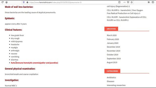 Mycoplasma pneumonia смотреть онлайн
