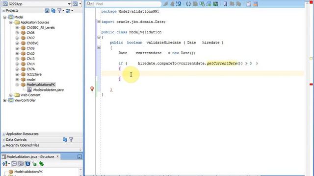 Oracle ADF Hiredate java validation смотреть онлайн