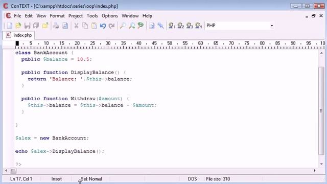 Beginner PHP Tutorial 192 Changing a Property Value смотреть онлайн
