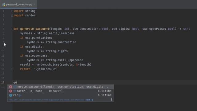 ГЕНЕРАТОР ПАРОЛЕЙ НА PYTHON + модуль argparse смотреть онлайн
