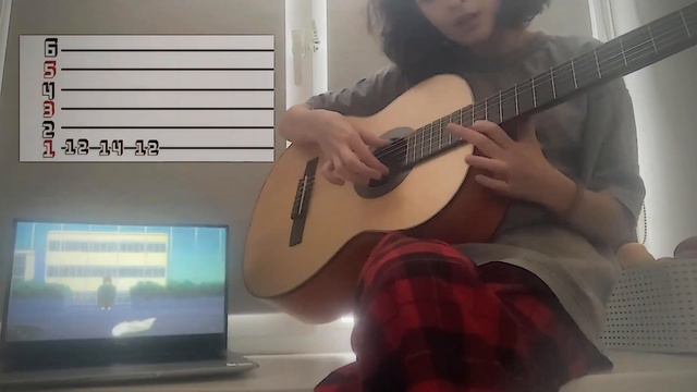 Duvet Boa “Эксперементы Лэйн“ опенинг разбор на гитаре 🎸 смотреть онлайн