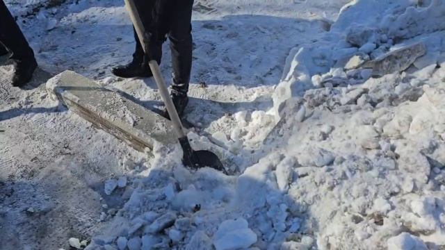 Уборка снега силами депутатов Хабаровской городской Думы смотреть онлайн