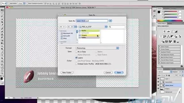 Using Photoshop .psd files in Final Cut Pro смотреть онлайн