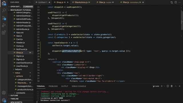 [74] Add Search Filter in Shop Page - Ecommerce Tutorial using MERN Stack смотреть онлайн