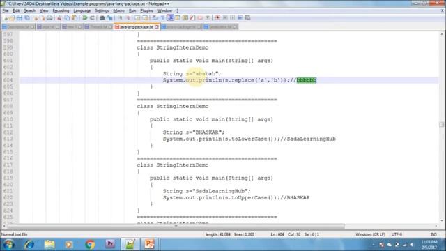 Lesson - 3 : java.lang Package - String Class in Java Programming Language смотреть онлайн
