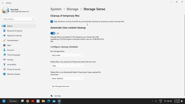 Turn On Storage Sense To Clean PC Automatically On Windows 11/10 смотреть онлайн