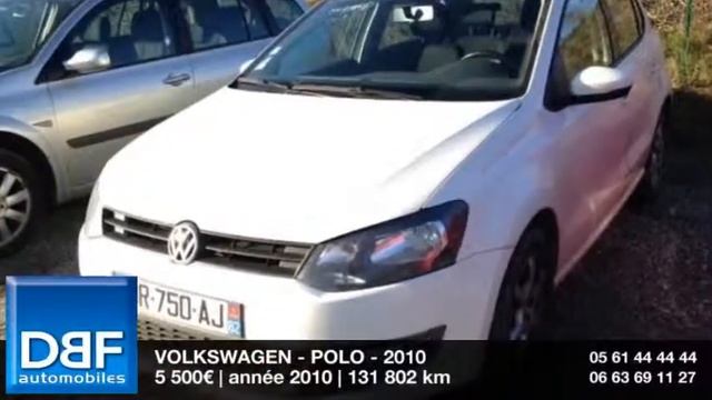 Annonce Occasion VOLKSWAGEN Polo 1.2 TDI75 FAP Trendline 5p 2010 смотреть онлайн