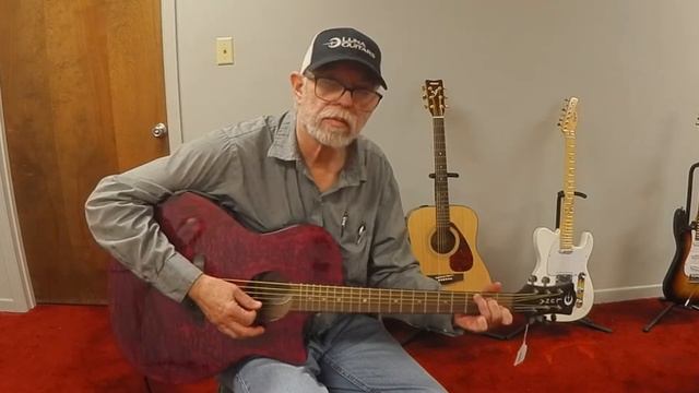 Taking a look at a 2021 Luna Gypsy Acoustic Electric Guitar смотреть онлайн