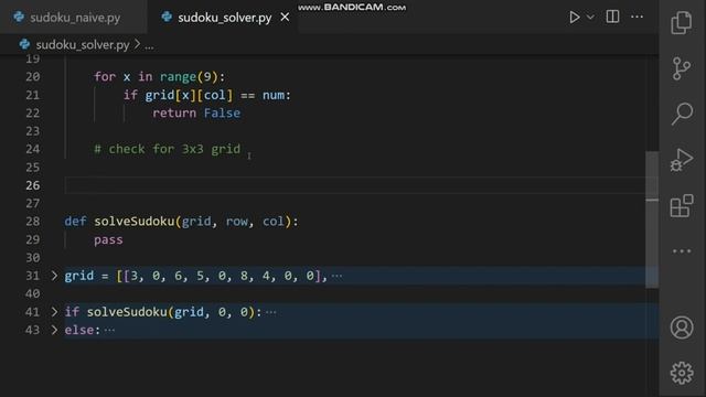 SUDOKU SOLVER IN PYTHON | NAIVE APPROACH | HINDI смотреть онлайн