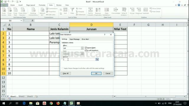 Cara Membuat Daftar Pilihan di Excel смотреть онлайн