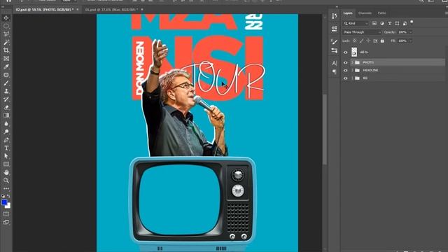 Church Event Flyer Design | Photoshop Tutorial смотреть онлайн