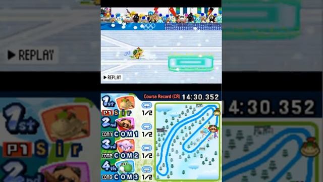 Mario & Sonic At The Olympic Winter Games DS - Nordic Combined - All Characters смотреть онлайн