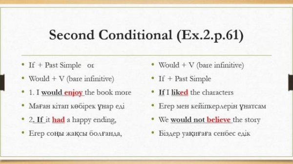 English plus 8, module 5, p.61  Second Conditional
