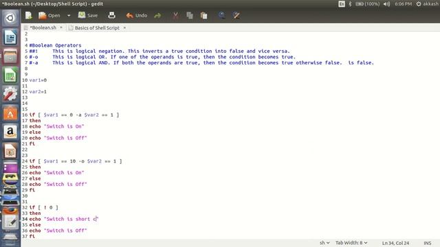 Boolean Operator Shell Script in Unix or Linux #shellscript#booleanoperators смотреть онлайн