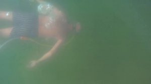 ??? Подводный коп. Система "Хука" Hookah system.  п. Скалистое. Underwater metaldetecting.