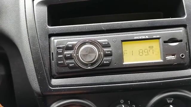 Магнитола Supra SFD-55U настройка часов и радио