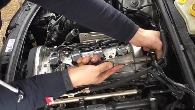 Audi A4 B6 1.8t How to remove change rocker cover gasket смотреть онлайн