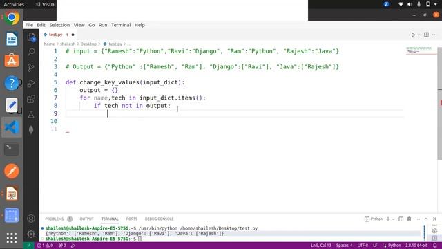 Python Interview Que 21 : change values as key смотреть онлайн