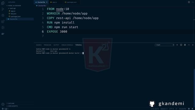 Node.js Projesini #Dockerize Etmek (#Node.js Uygulamalarını #Docker üzerinden Çalıştırmak) смотреть онлайн