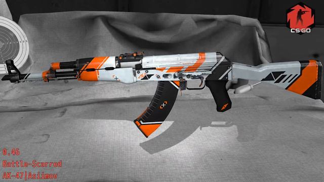 AK-47 Азимов | Износ Скина | #CSGO смотреть онлайн