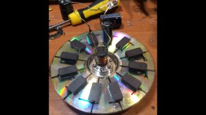 Сердечник катушки  в генераторе на  магнитах