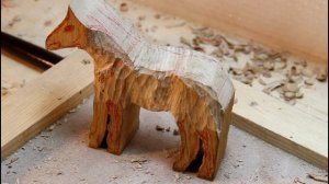 How to Make a Wooden Horse. Wood Сarving Sculpture. Part 1