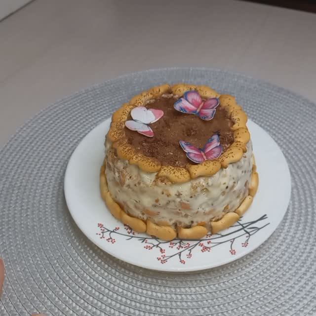 Вкусный и быстрый торт без выпечки за 10 мин