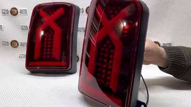 Светодиодные LED фонари Нива / Нива Урбан, X-Style, красные смотреть онлайн