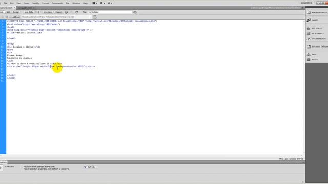 How to draw a vertical line in HTML (With responsive & Without ) смотреть онлайн