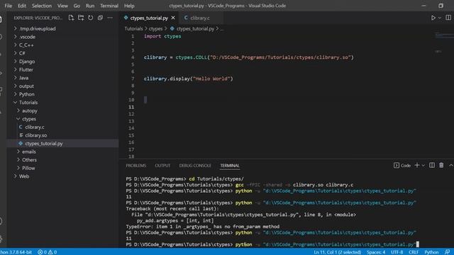 Python ctypes Library - Memory, Strings, Datatypes смотреть онлайн