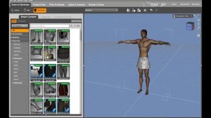Daz Studio, урок 02 - Обзор интерфейса