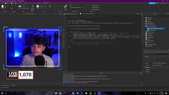How to make Custom Chat Tags & Chat Colors in Roblox Studio 2020! | NEW!! смотреть онлайн