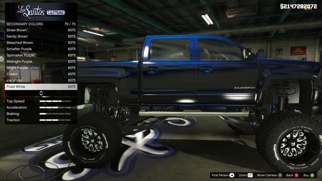 GTA 5- Lifted Chevy Silverado Customization options! смотреть онлайн