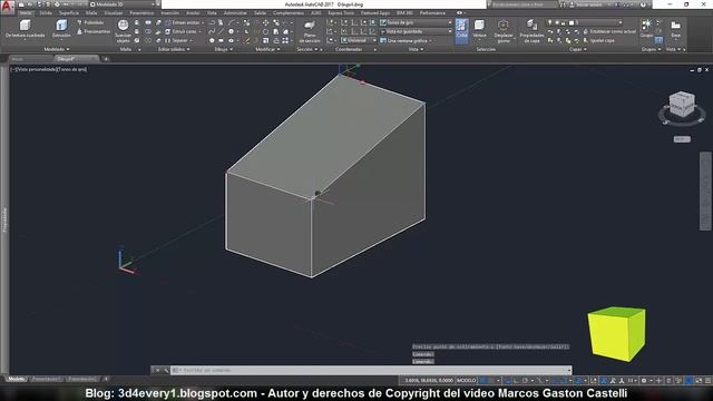Autocad 2017 - Trucos al utilizar el Gizmo mover, rotar y escalar смотреть онлайн