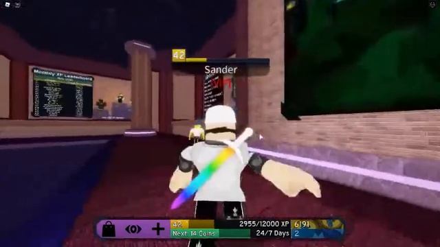 Roblox Flood Escape 2 buying Rainbow Sword смотреть онлайн