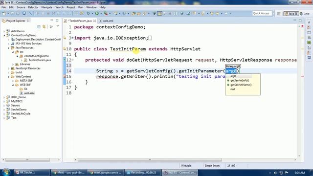Servlet Part-8 | Servlet Context and Servlet Config parameter (Gujarati) смотреть онлайн
