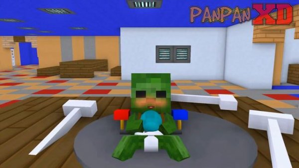 Minecraft, BABY ZOMBIE HUGGY WUGGY POPPY PLAY TIME CHALLENGE | HAHA ANIMATION