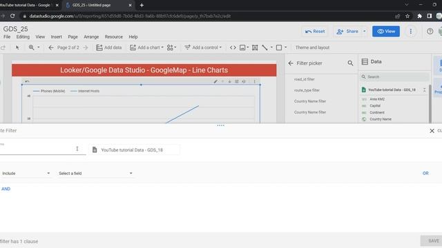 How to Create and Customize Line chart in Google Data Studio or Looker | #LineChart in #looker смотреть онлайн