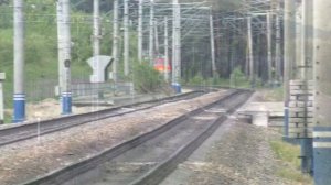 ЛОКОМОТИВ ВЛ80 С ГРУЗОВЫМ ПОЕЗДОМ НА ТРАНССИБЕ
