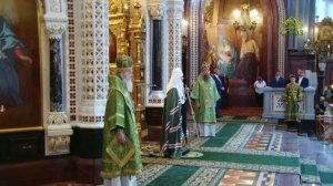Патриаршая проповедь в праздник Входа Господня в Иерусалим после Литургии в Храме Христа Спасителя